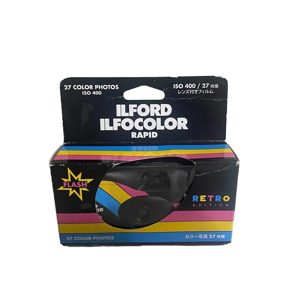 Ilford Ilfocolor Rapid Retro Single Use Camera New